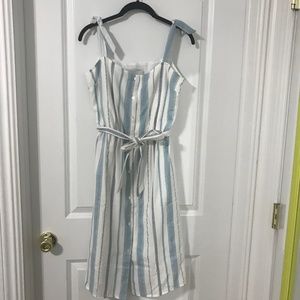 Amour Vert Blue Striped Dress (NWT)